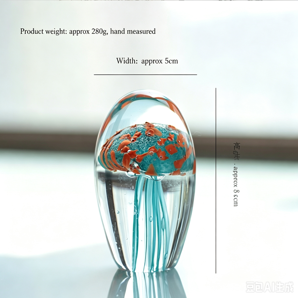 Glass Jellyfish Ornament
