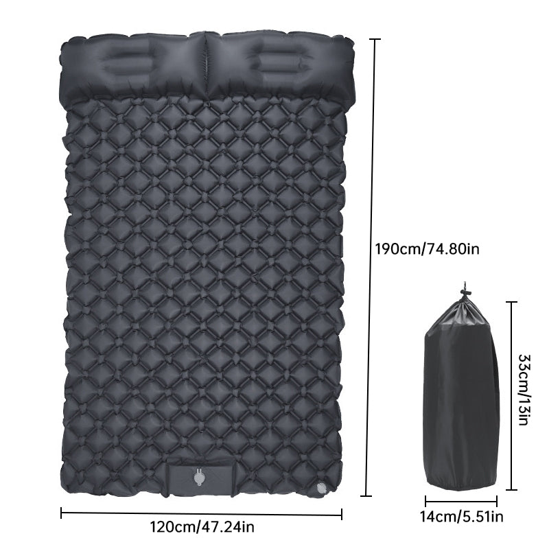 Inflatable Sleeping Pad with Pillow | 1–2 People