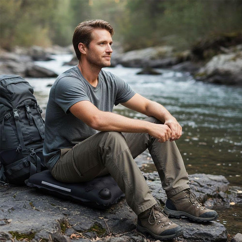 Self-Inflating Camping Seat Cushion