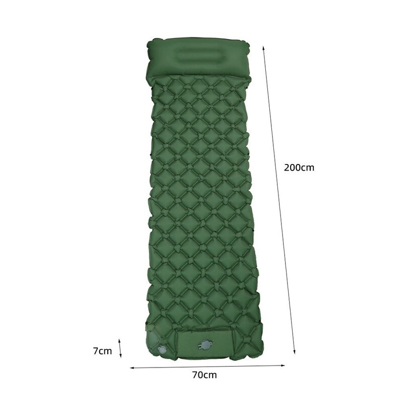 Inflatable Sleeping Pad with Pillow | 1–2 People