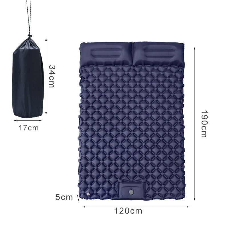 Inflatable Sleeping Pad with Pillow | 1–2 People
