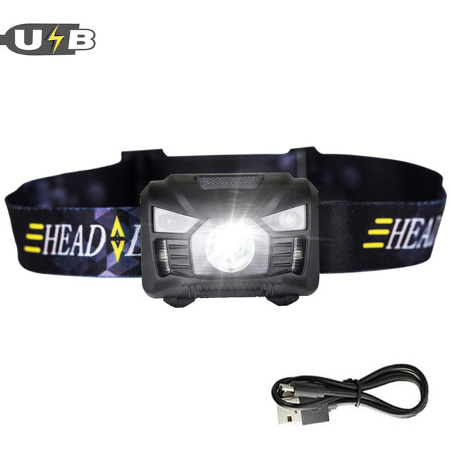 CREE LED Motion-Sensor Headlamp | USB Rechargeable