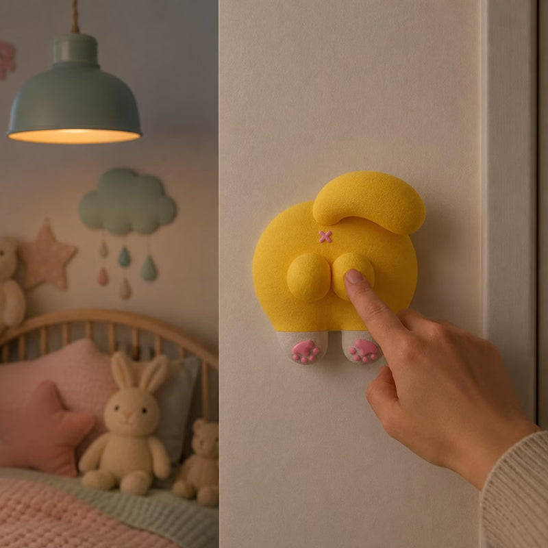 Orange Cat Light Switch Decal | 3D Design