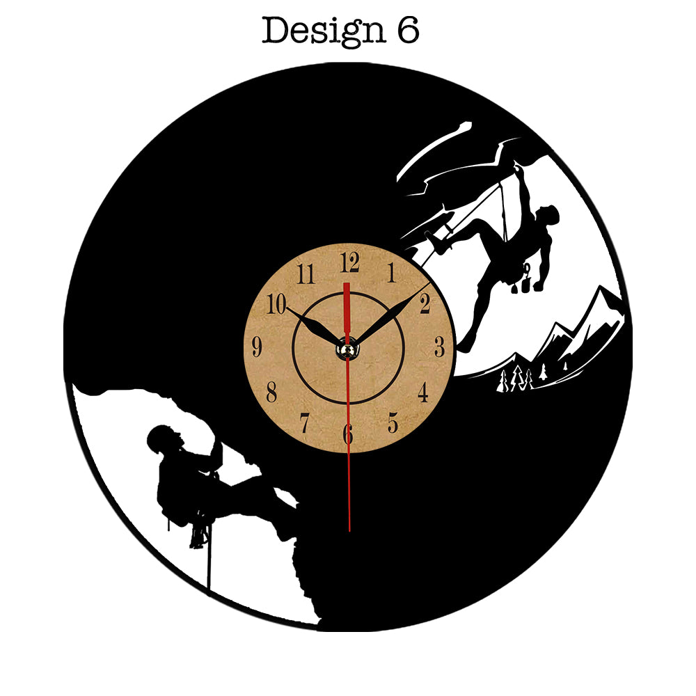 Vinyl Record CLIMBING motive Wall Clock
