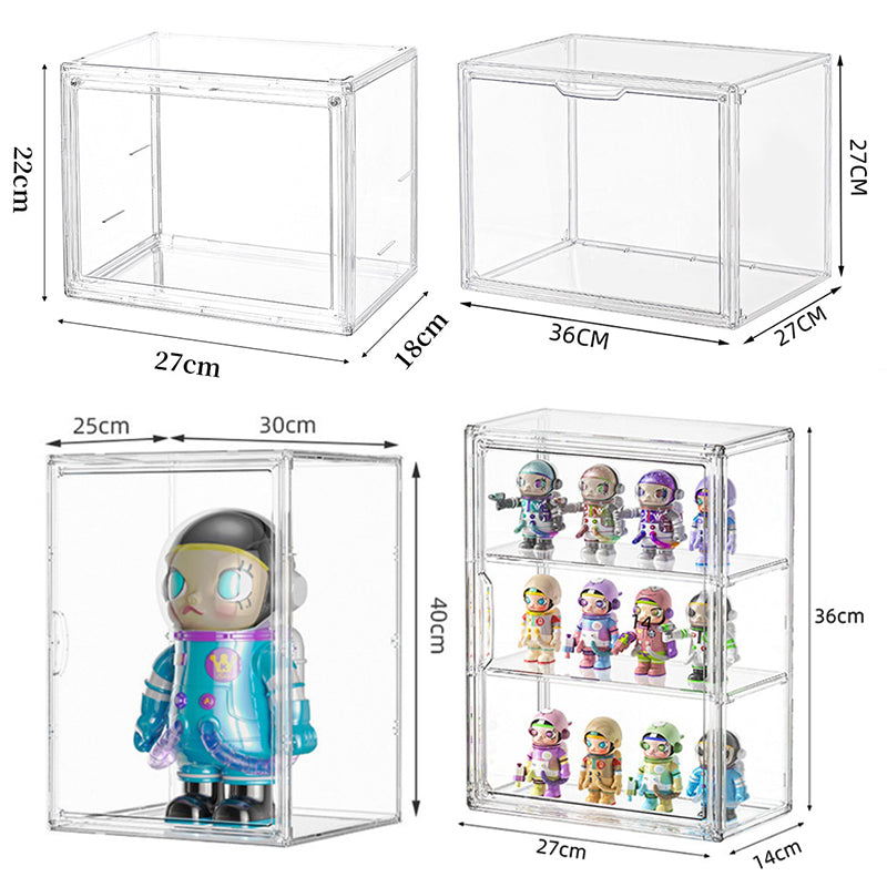 Foldable Magnetic Acrylic Case - Display & Protect Action Figures
