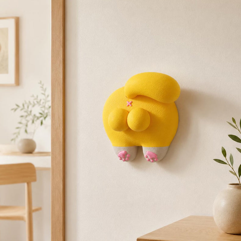 Orange Cat Light Switch Decal | 3D Design