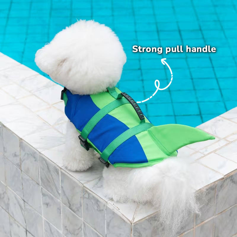Dog Life Jacket | Tail Design & Grab Handle