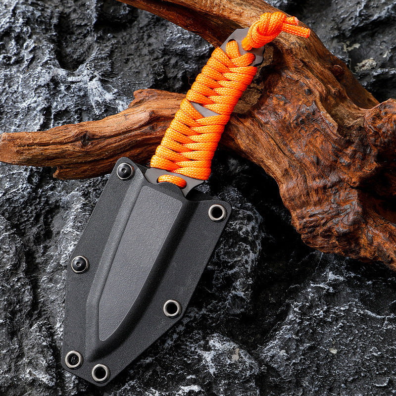 Cord-Wrapped Camping Pocket Knife