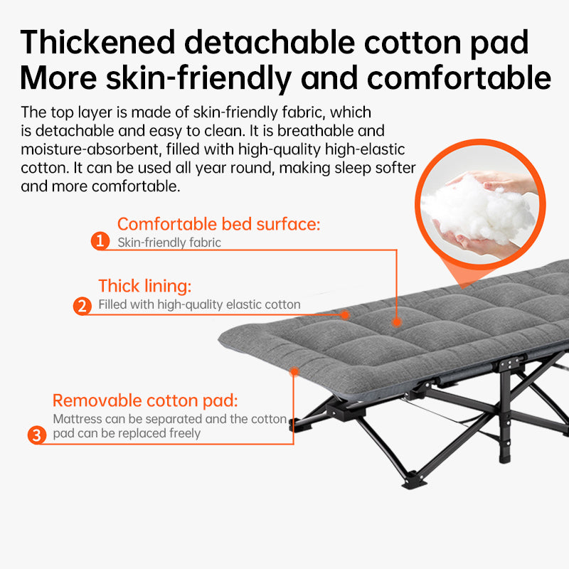 Folding Camping Cot with Carry Bag