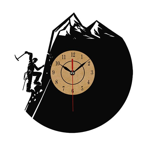 Vinyl Record CLIMBING motive Wall Clock