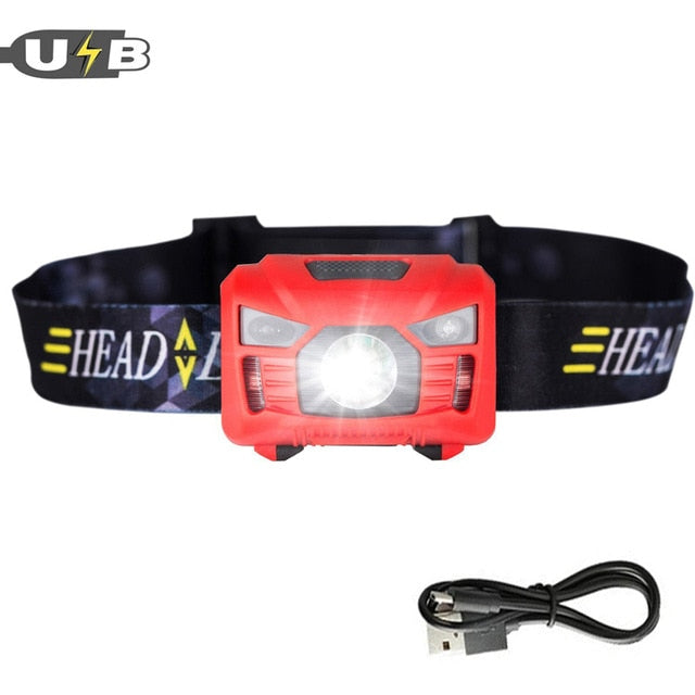 CREE LED Motion-Sensor Headlamp | USB Rechargeable