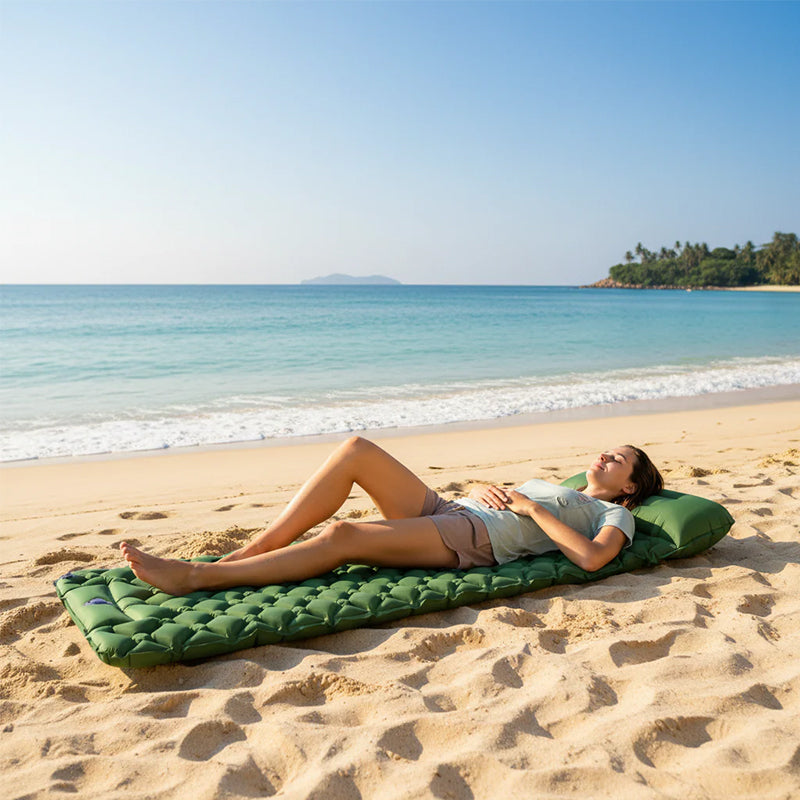Inflatable Sleeping Pad with Pillow | 1–2 People
