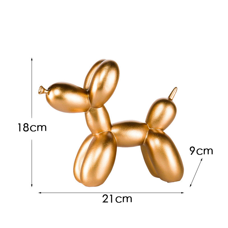 Black and white plaid balloon dog