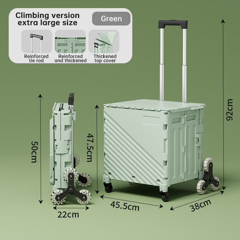 Folding Utility Wagon with Lid