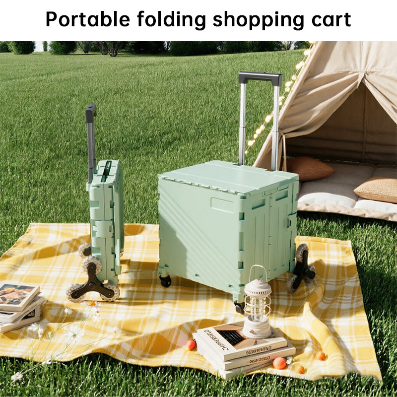 Folding Utility Wagon with Lid