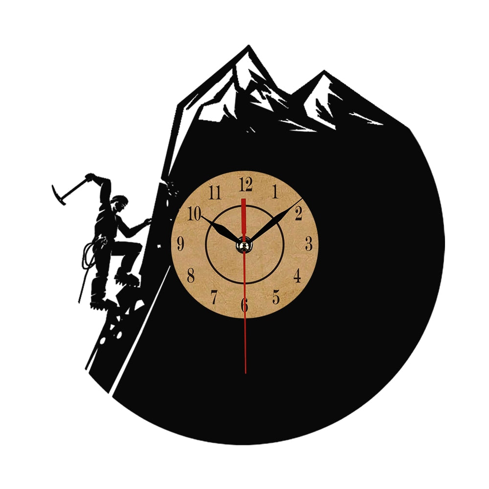 Vinyl Record CLIMBING motive Wall Clock