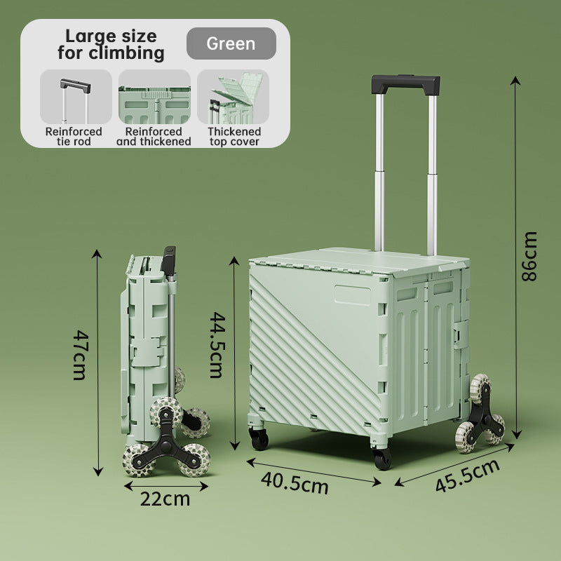 Folding Utility Wagon with Lid