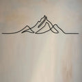 Black Metal Monutain Gable Decoration