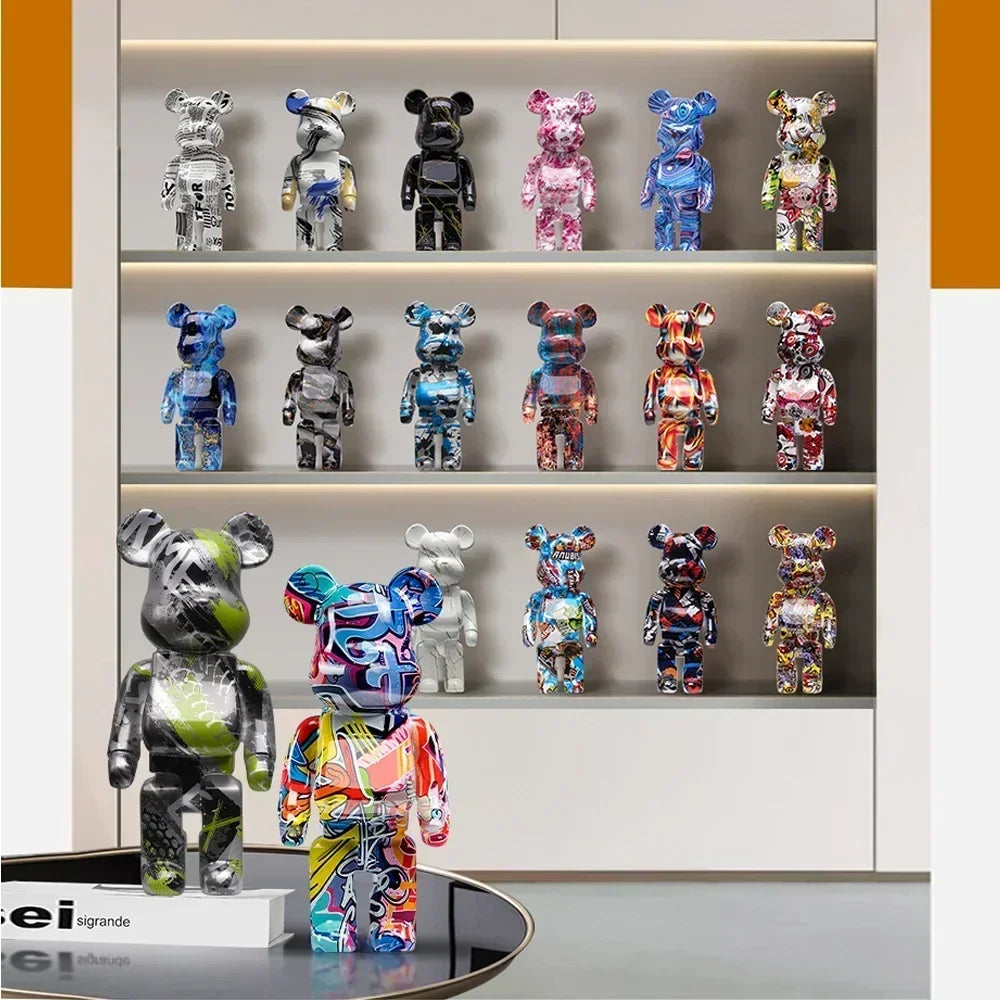 27cm Graffiti Bear Statue