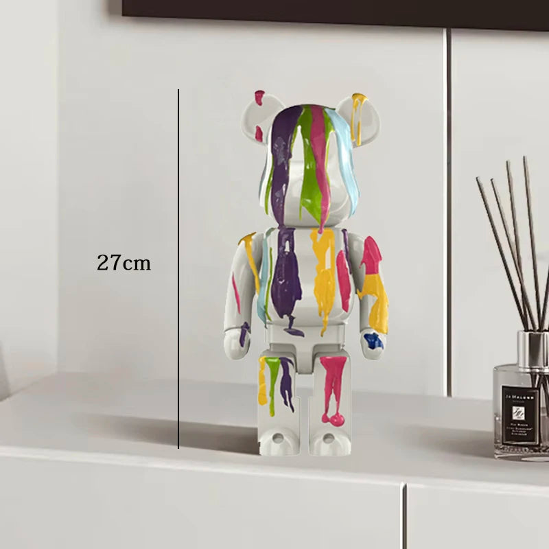 27cm Graffiti Bear Statue