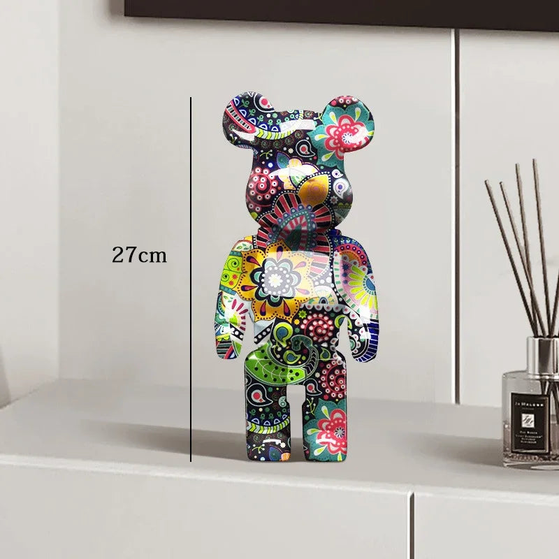 27cm Graffiti Bear Statue