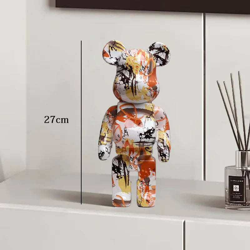 27cm Graffiti Bear Statue