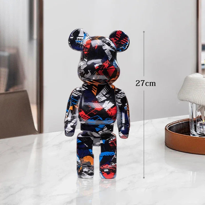 27cm Graffiti Bear Statue