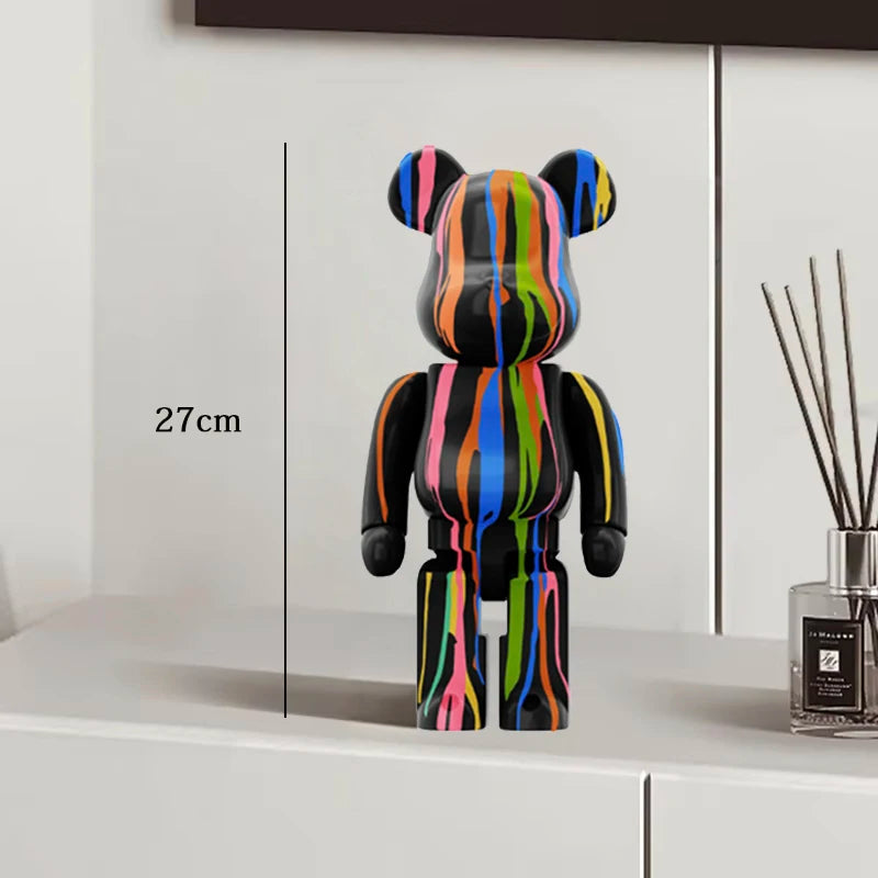 27cm Graffiti Bear Statue