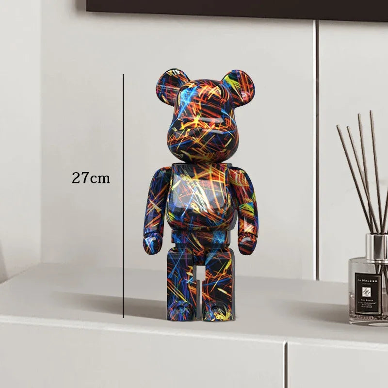 27cm Graffiti Bear Statue
