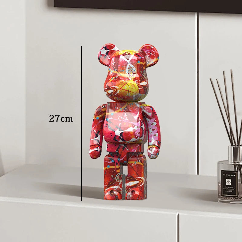 27cm Graffiti Bear Statue