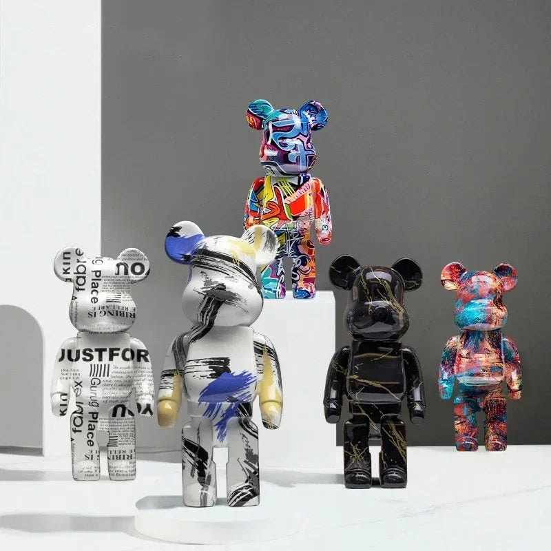 27cm Graffiti Bear Statue