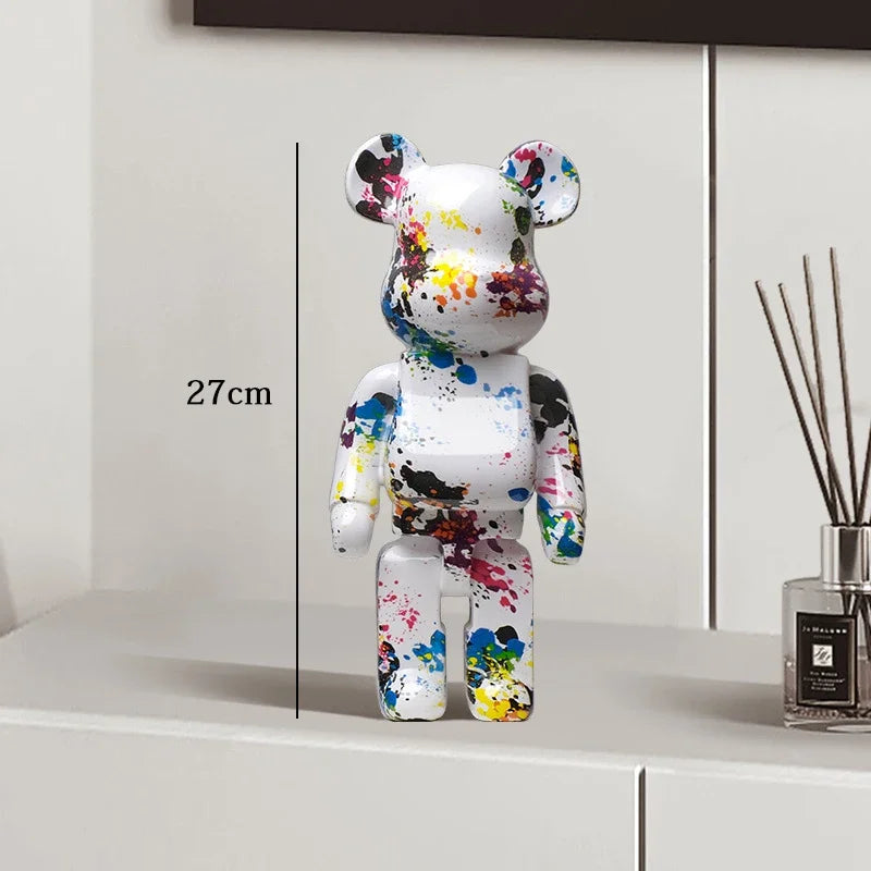 27cm Graffiti Bear Statue