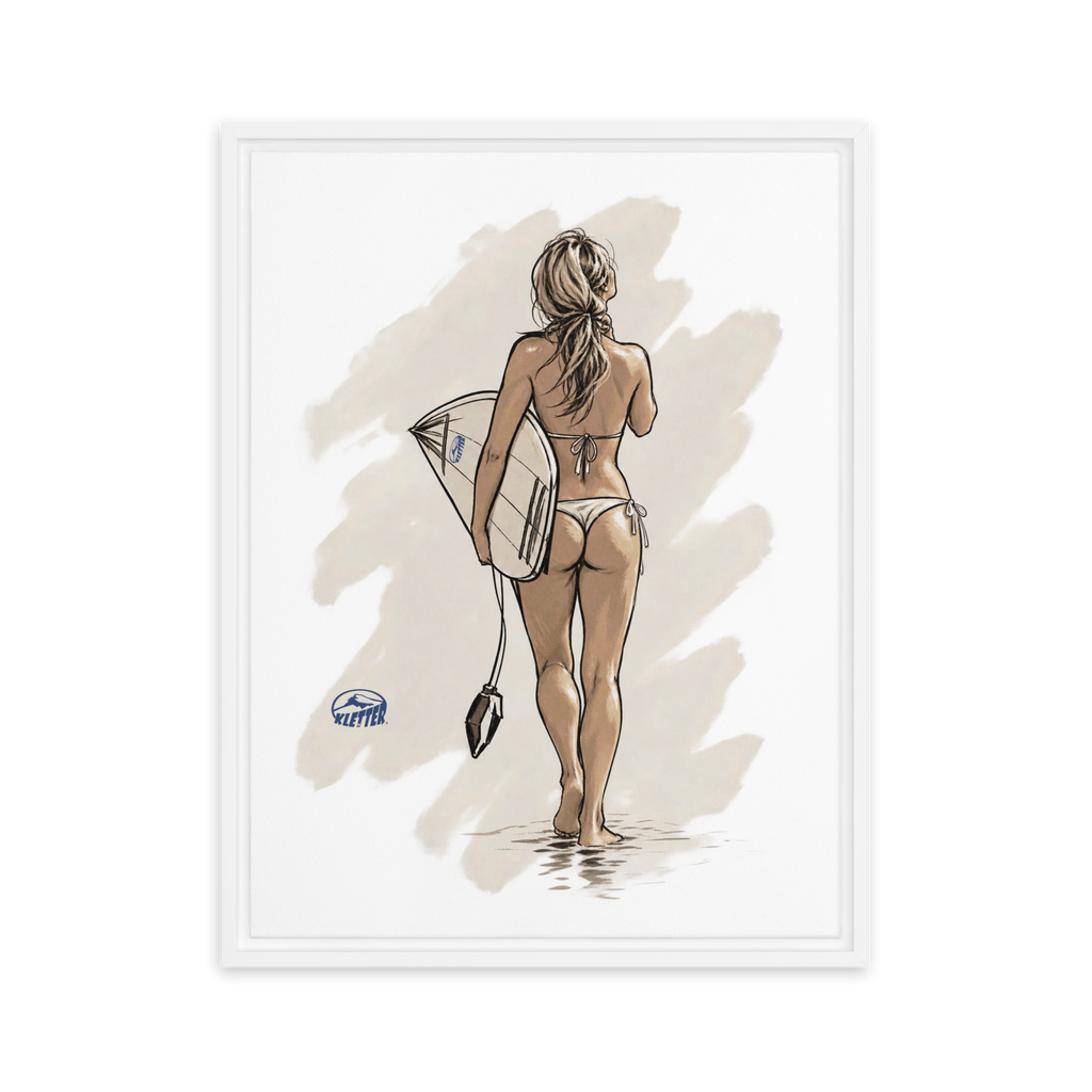 walking back!!... Framed canvas 24"x32"