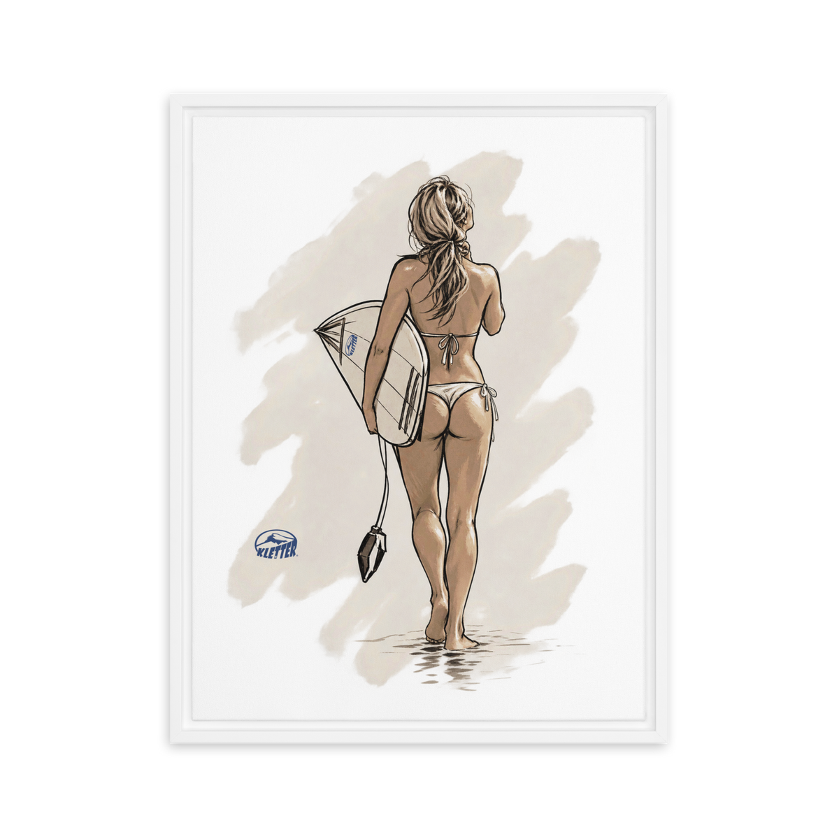 walking back!!... Framed canvas 24"x32"