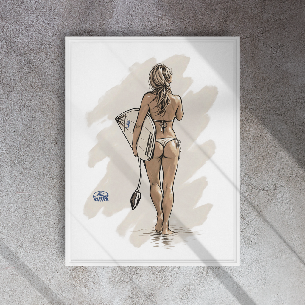 walking back!!... Framed canvas 24"x32"
