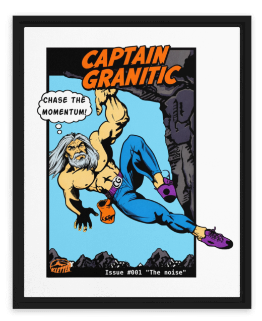 Captain Granitic... Framed canvas 16"x20"