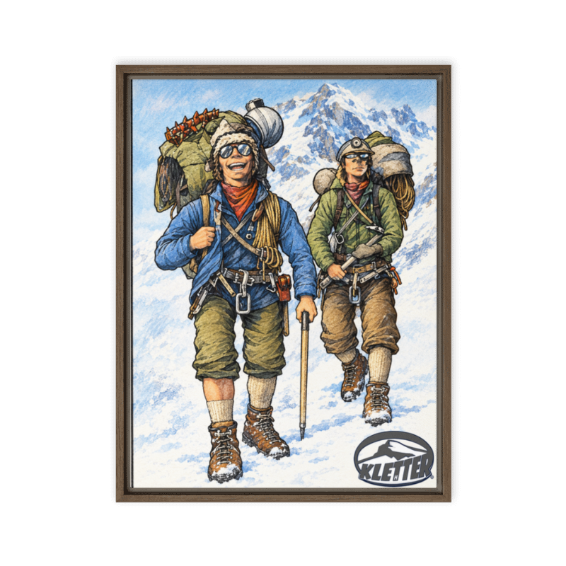 Returning to base camp.... Framed canvas 18"x24"