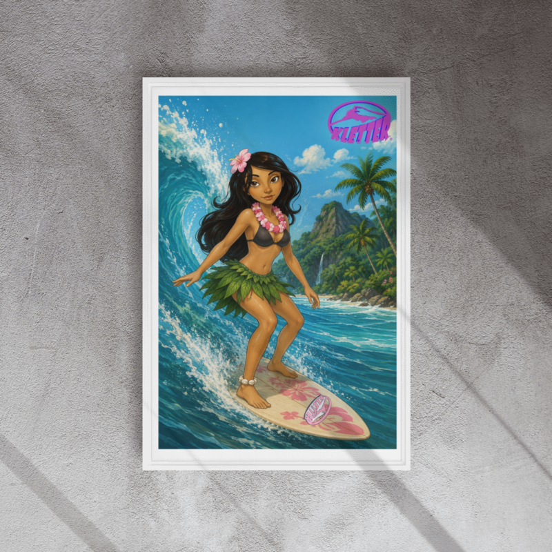 Tahiti Queen!!... Framed canvas 20"x30"