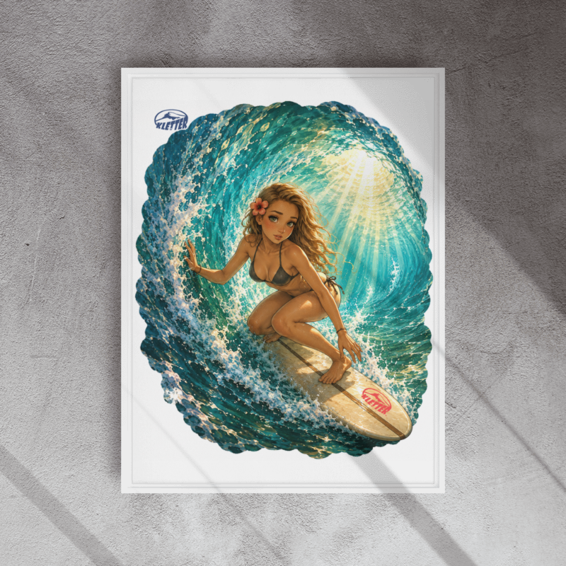 The Pipeline Queen... Framed canvas 24"x32"