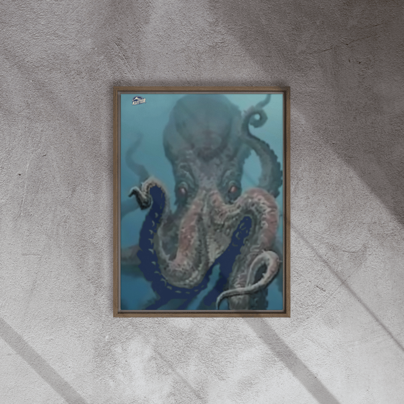 Disturbed Kraken... Framed canvas 18"x24"