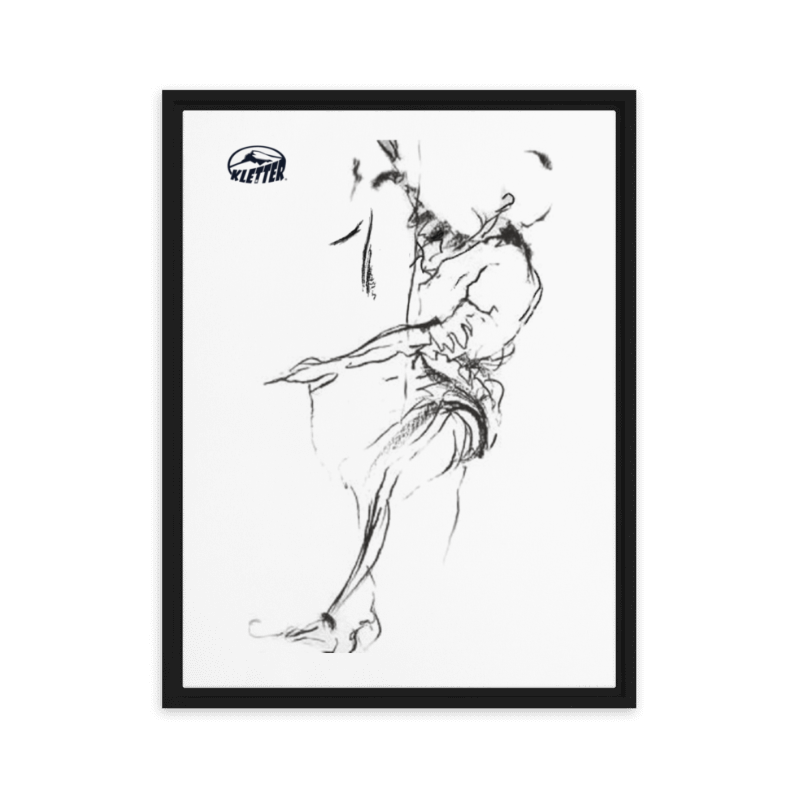 Sketch Climbing... Framed canvas 18"x24"