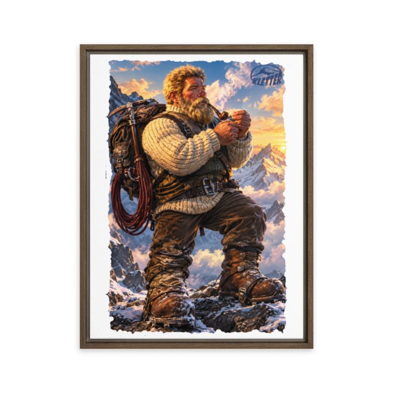 MrBig Mountaineering... Framed canvas 18"x24"