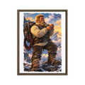 MrBig Mountaineering... Framed canvas 18"x24"