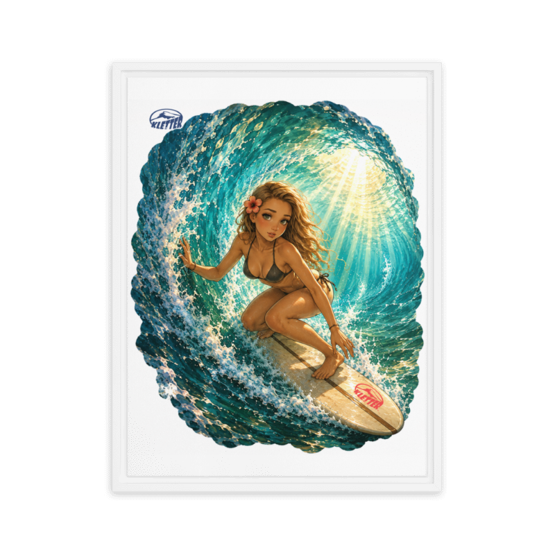 The Pipeline Queen... Framed canvas 24"x32"