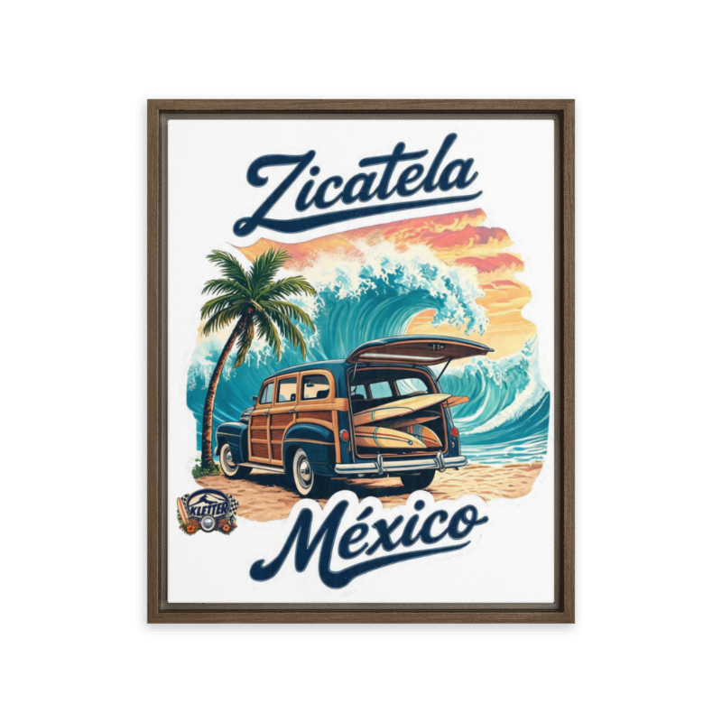 Zicatela way... Framed canvas 16"x20"